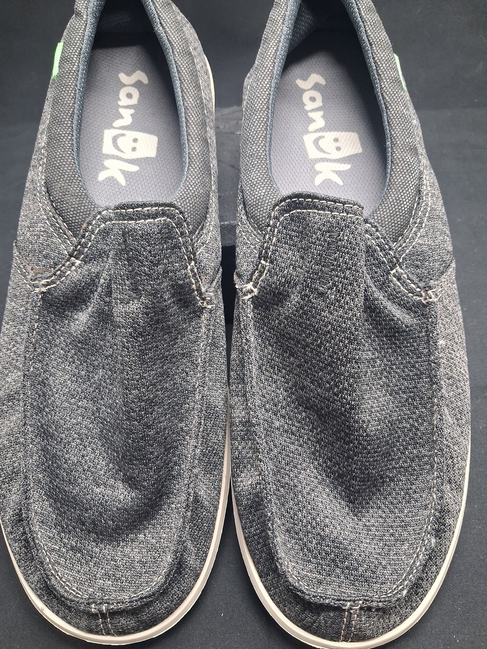 Sanuk Men’s Slip-On Casual Shoes - Charcoal